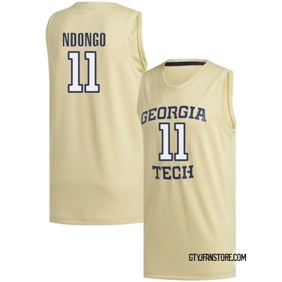 Men's Baye Ndongo Georgia Tech Yellow Jackets Replica Basketball Jersey - Gold