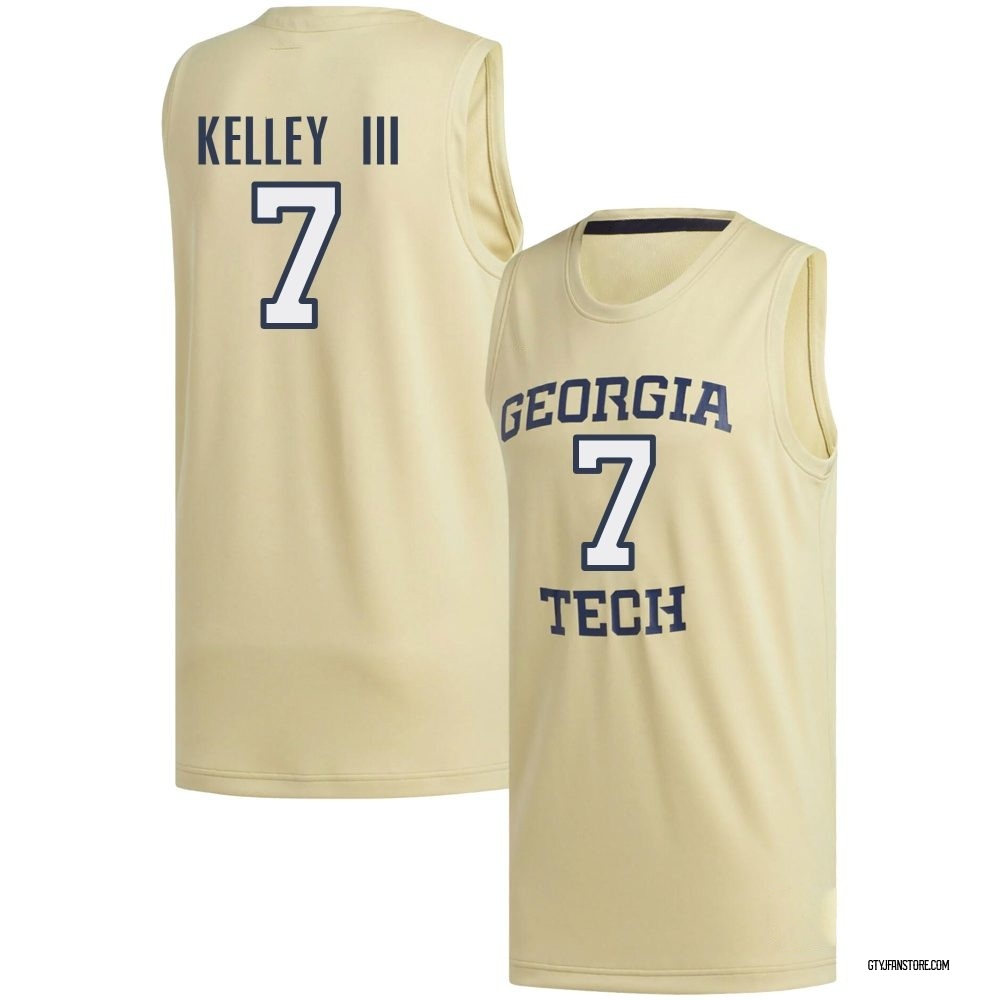 Men's Chas Kelley III Georgia Tech Yellow Jackets Replica Basketball Jersey - Gold