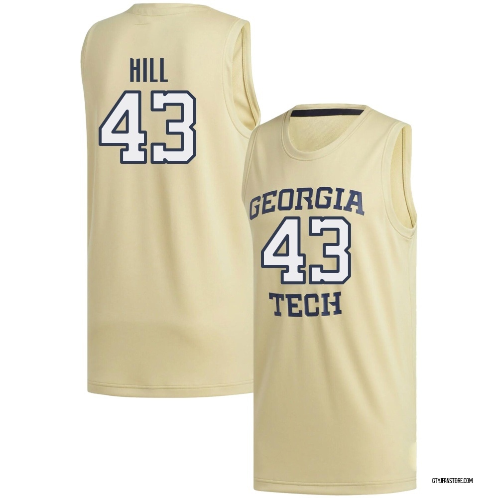 Men's Jermontae Hill Georgia Tech Yellow Jackets Replica Basketball Jersey - Gold