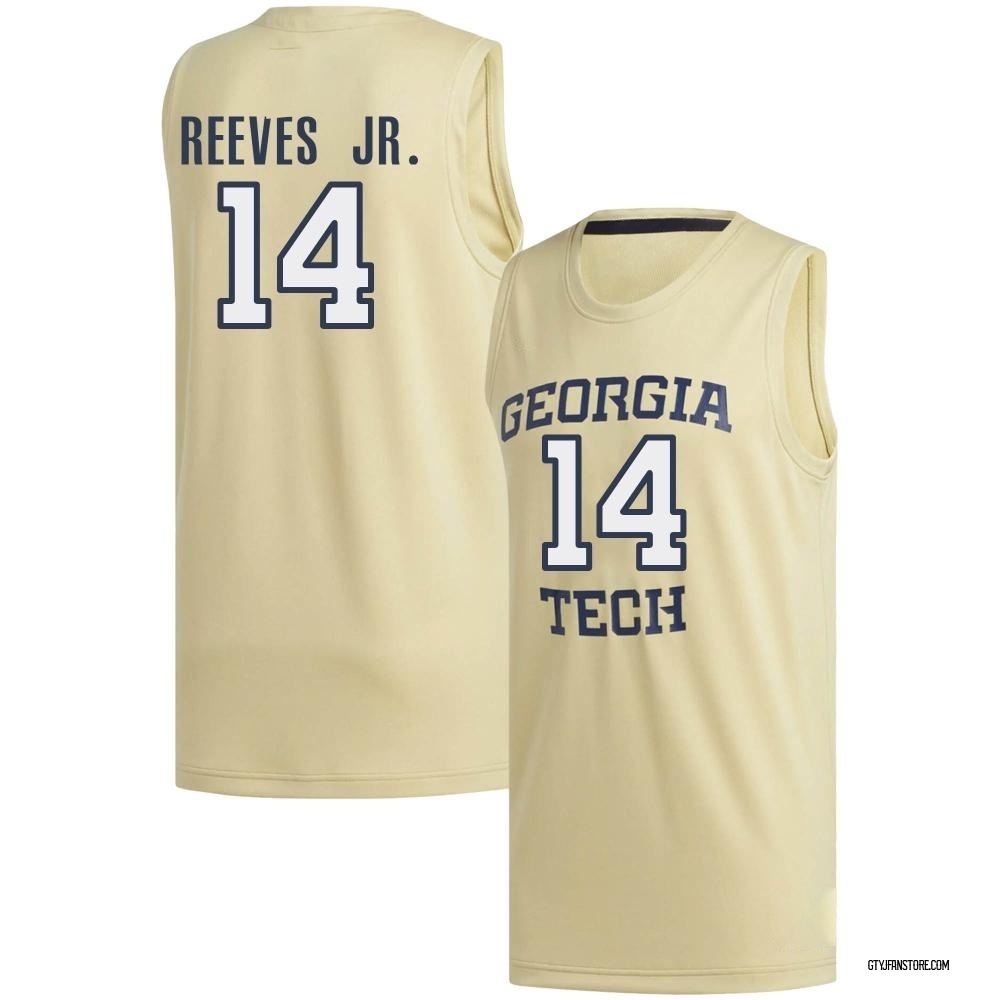 Men's Kowacie Reeves Jr. Georgia Tech Yellow Jackets Replica Basketball Jersey - Gold