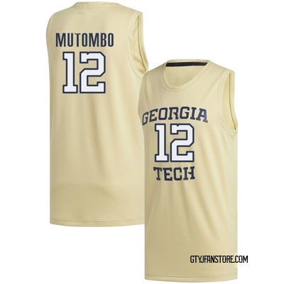 Men's Ryan Mutombo Georgia Tech Yellow Jackets Replica Basketball Jersey - Gold