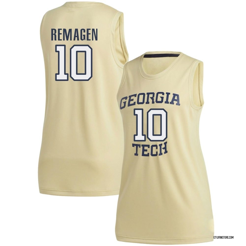 Women's Davi Remagen Georgia Tech Yellow Jackets Replica Basketball Jersey - Gold