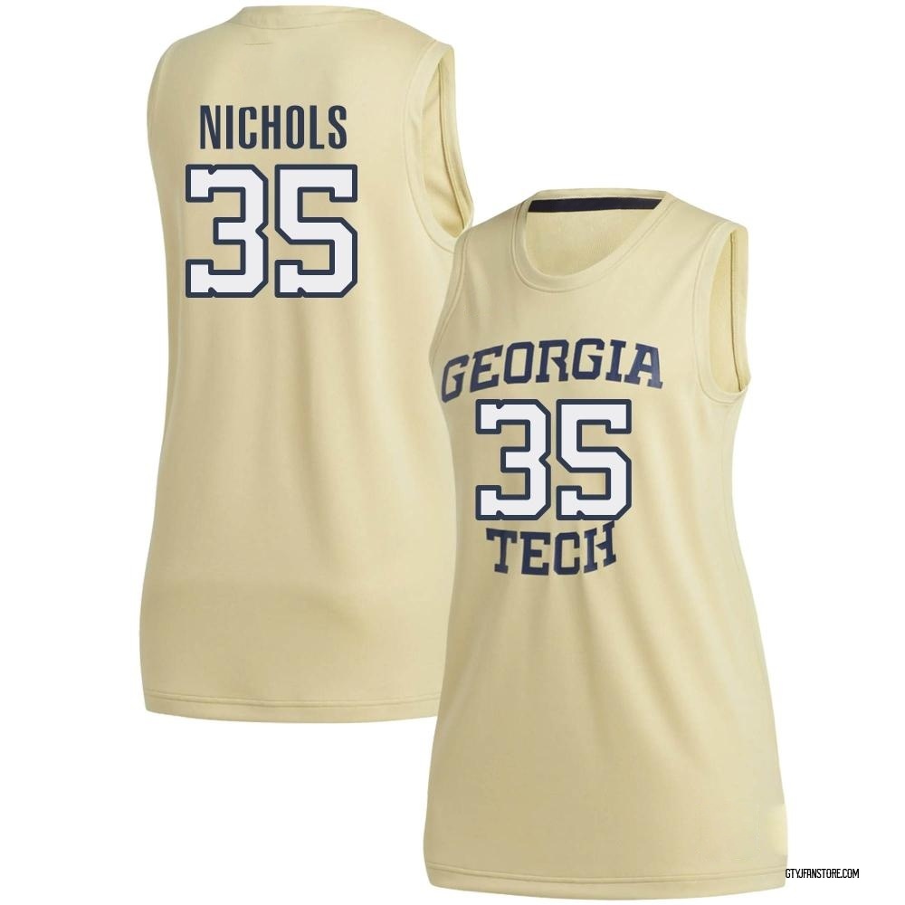 Women's Emmer Nichols Georgia Tech Yellow Jackets Replica Basketball Jersey - Gold