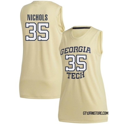 Women's Emmer Nichols Georgia Tech Yellow Jackets Replica Basketball Jersey - Gold
