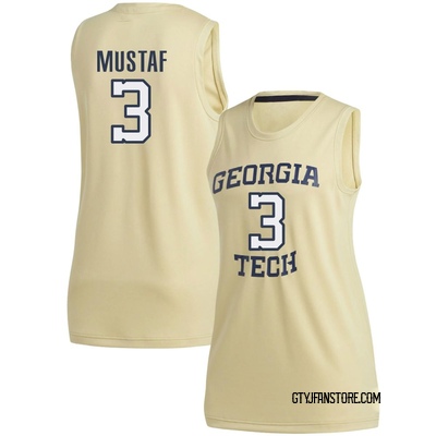 Women's Jaeden Mustaf Georgia Tech Yellow Jackets Replica Basketball Jersey - Gold