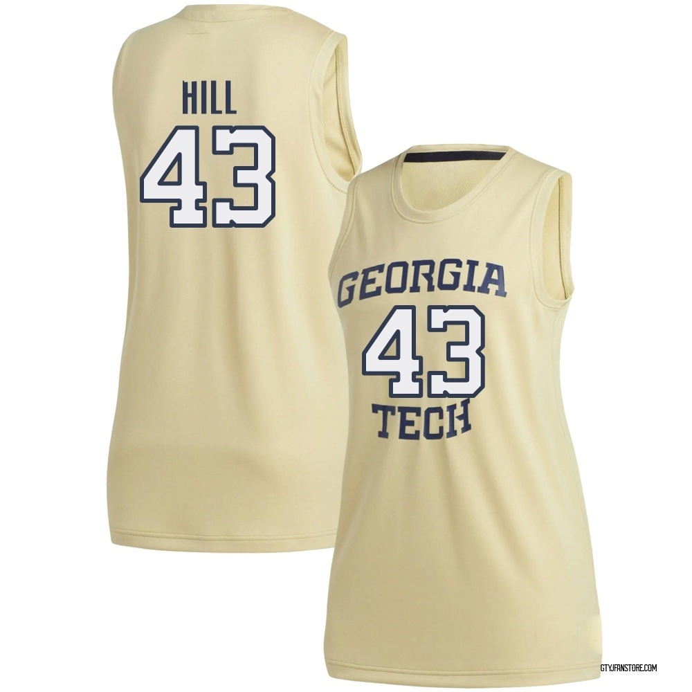 Women's Jermontae Hill Georgia Tech Yellow Jackets Replica Basketball Jersey - Gold