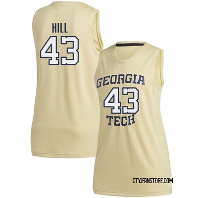 Women's Jermontae Hill Georgia Tech Yellow Jackets Replica Basketball Jersey - Gold