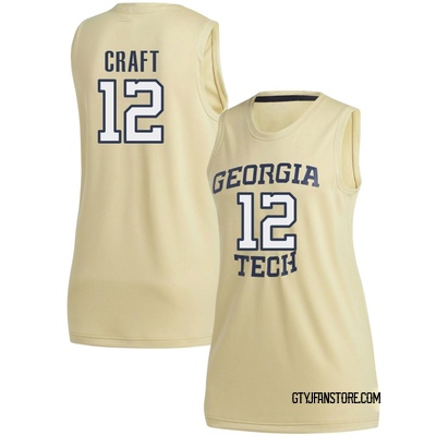 Women's Kam Craft Georgia Tech Yellow Jackets Replica Basketball Jersey - Gold
