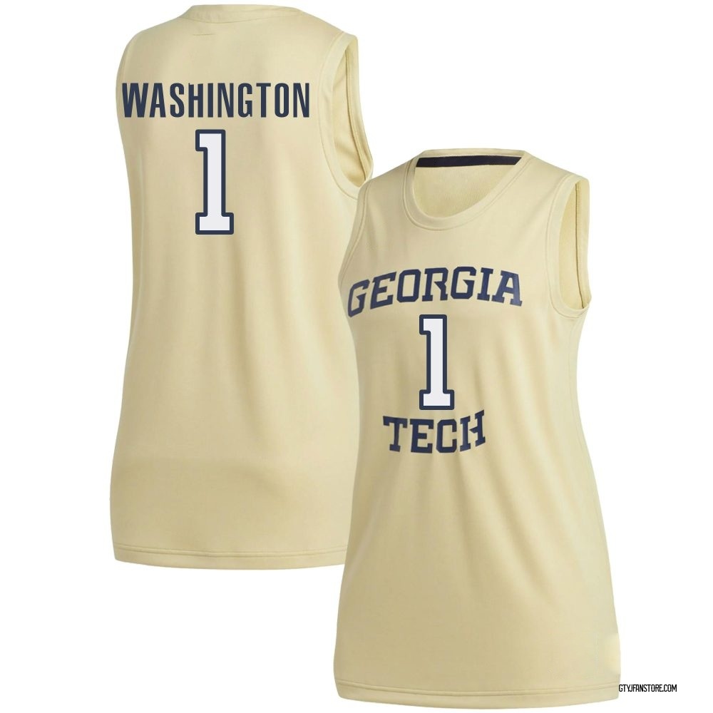 Women's Lamar Washington Georgia Tech Yellow Jackets Replica Basketball Jersey - Gold