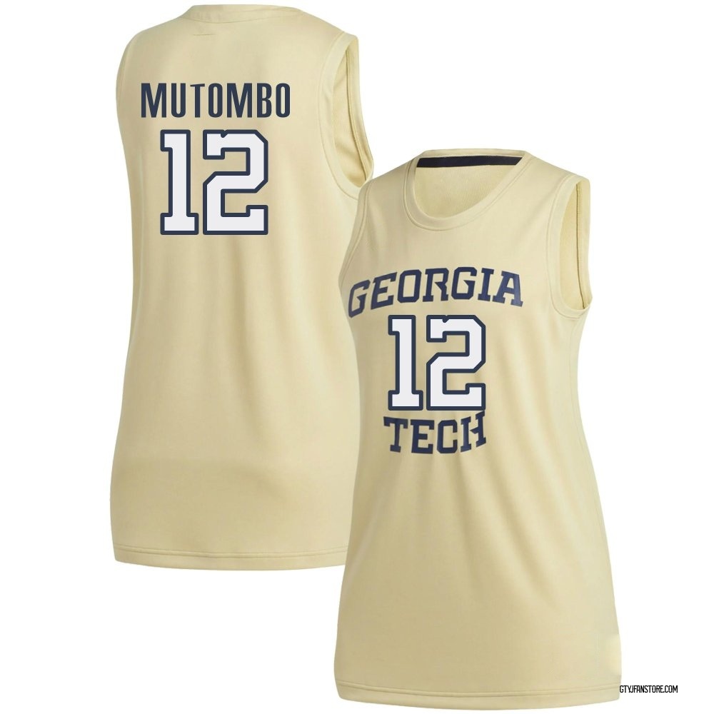 Women's Ryan Mutombo Georgia Tech Yellow Jackets Replica Basketball Jersey - Gold