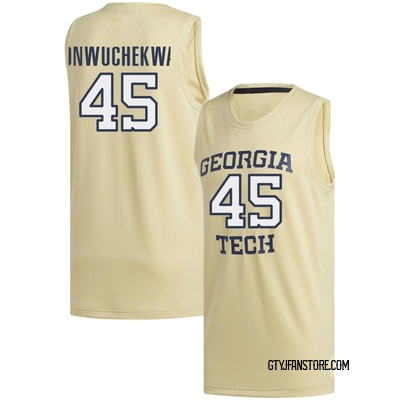 Youth Doryan Onwuchekwa Georgia Tech Yellow Jackets Replica Basketball Jersey - Gold