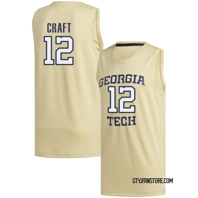 Youth Kam Craft Georgia Tech Yellow Jackets Replica Basketball Jersey - Gold